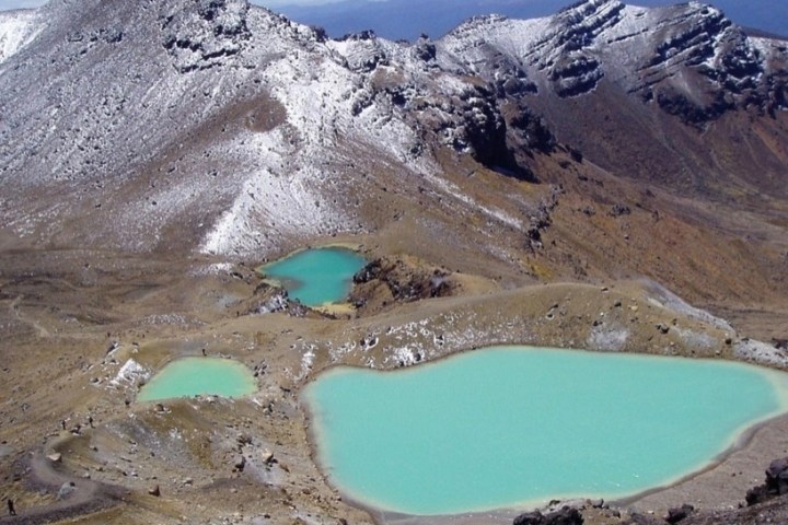 a close up of a snow covered mountain