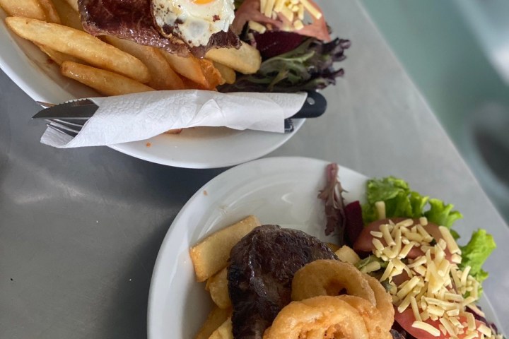 a plate of food on a table